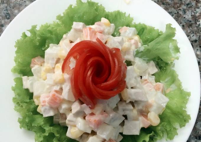 Tôi học được cách làm salad Nga chuẩn ngon từ đầu bếp nhà hàng, quả thực là ngon hơn hẳn!