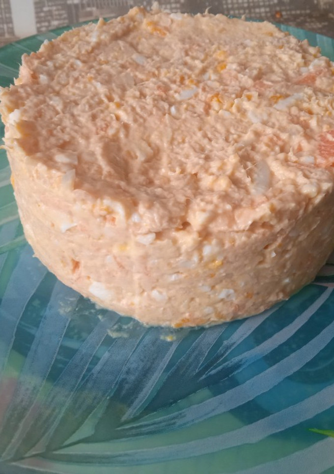 Una foto de Ensaladilla de garbanzos, atún y huevo