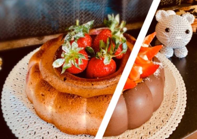 Bolo de Morango... Coberto de Chocolate - Sem Glúten