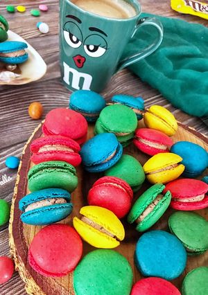 صورة لوصفة ماكرون M&M’s 💙💚💛❤️