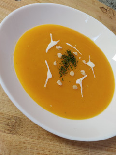 Una foto de Crema de calabaza