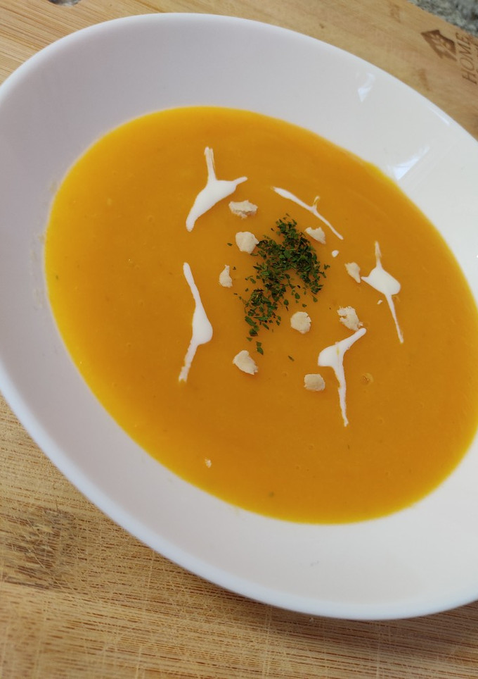 Una foto de Crema de calabaza