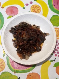 Una foto de Sangre encebollada al vino tinto
