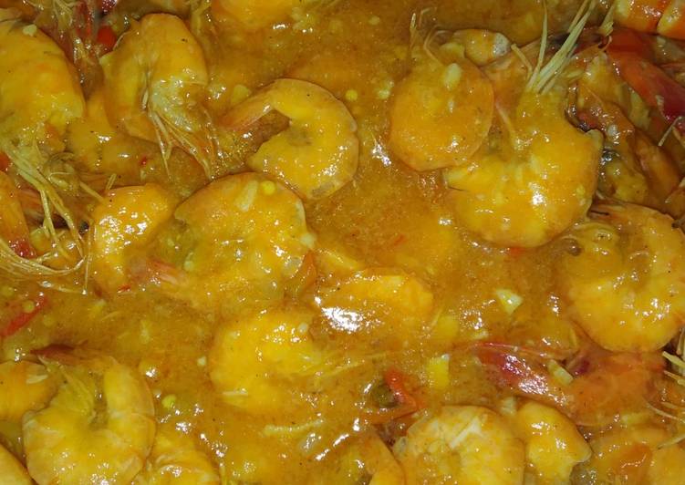 Bagaimana Membuat Udang asam manis pedas, Lezat