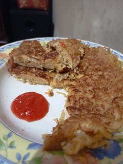 Foto resep Omelette mie aka pizza mie