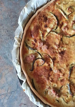Une photo de Quiche thon courgettes