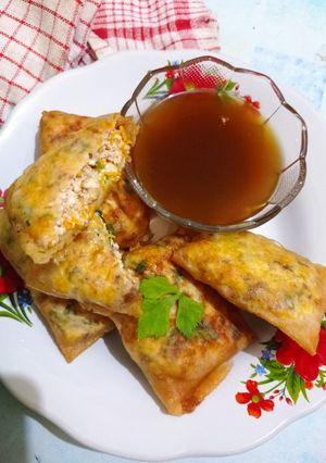Foto resep Martabak daging cincang kuah cuko