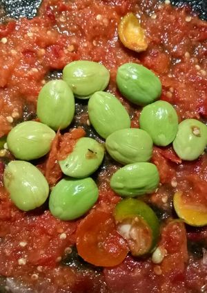 Foto resep Sambel jeruk lalap pete