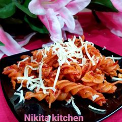 A picture of Beetroot Pasta.