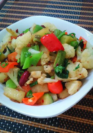 A picture of Roasted mix vegetable.