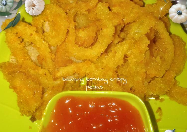 Resep Bawang bombay crispy pedas, Bikin Ngiler