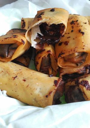 Foto resep Lumpia coklat pisang