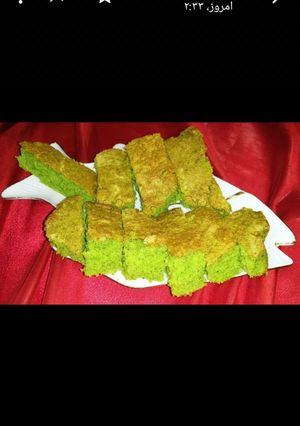 عکسی از دستور کیک اسفناج 😍😋😄