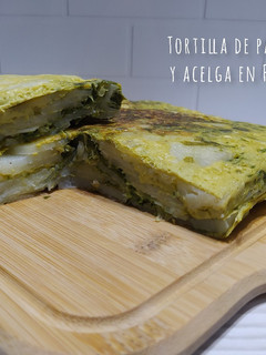 Una foto de Tortilla de papa y acelga en Flip