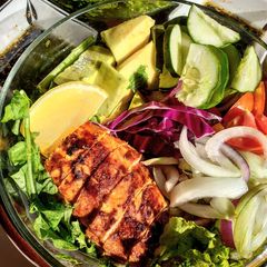 A picture of Chicken avocado salad #myvalentinesrecipecontest.