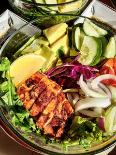 A picture of Chicken avocado salad #myvalentinesrecipecontest.
