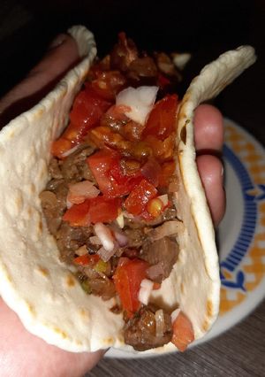 Una foto de Tacos de carne🌮
