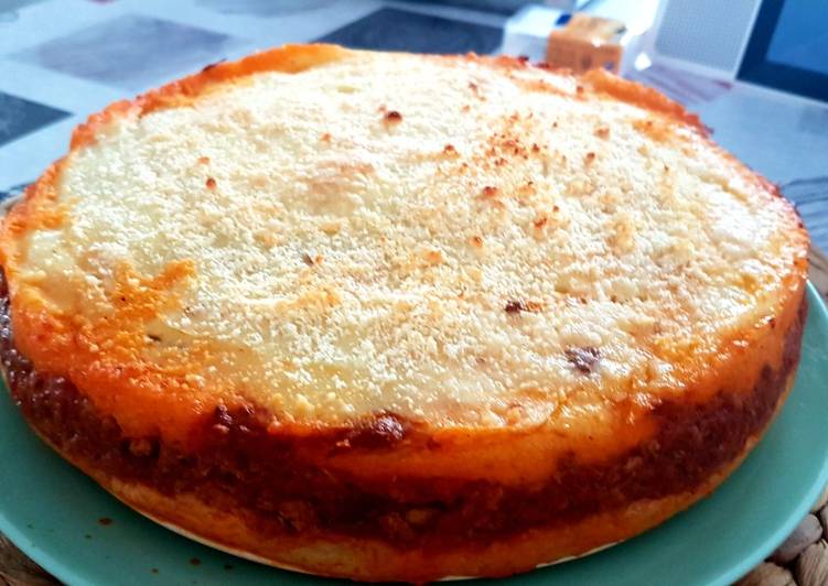 Pastel de puré de patata y carne picada
