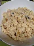 Revuelto de bacalao y gambas Thermomix