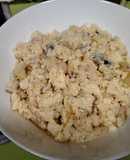 Revuelto de bacalao y gambas Thermomix