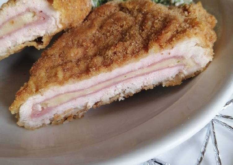 Cordon bleu au fromage à raclette