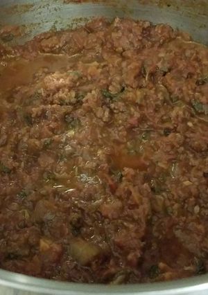 A picture of Tricia's Homemade Spaghetti Sauce.