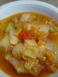 Kuah Merah sawi Putih