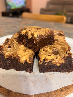 Foto resep Fudgy Peanut Butter Brownie
