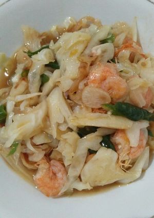 Foto resep Kol tumis udang