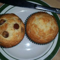 A picture of Banana muffins with coconut oil.