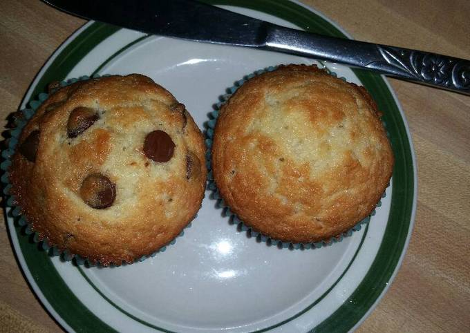 Banana muffins with coconut oil