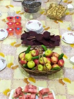 عکسی از دستور سفره یلدا