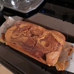 A picture of Whole wheat marble cake.