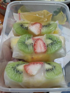 Foto resep Fruit spring roll