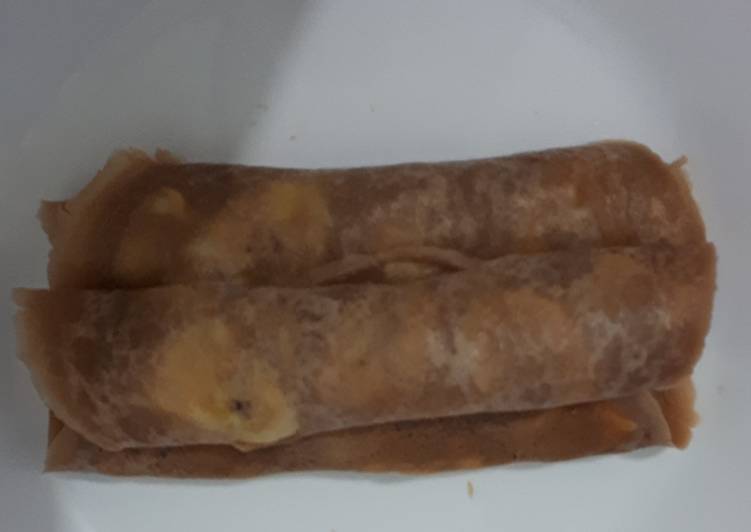 Choco Banana Pancake Roll