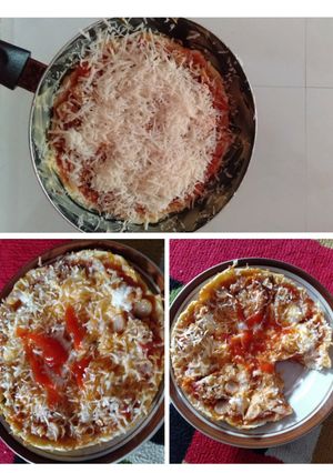 Foto resep PIZZA TEFLON,TOPPING SEMAUMU,BAHAN SEADANYA