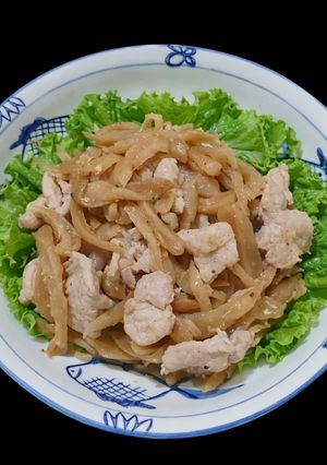 Hình của món SP.0693 - Thăn Heo Xào Củ Cải Đường.