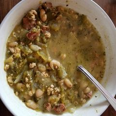 A picture of Chicken Chile Verde Soup.