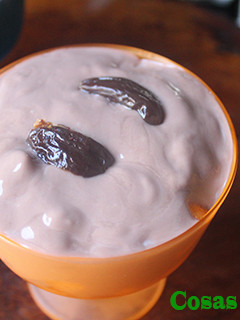 Una foto de Boniato con yogurt de avellanas