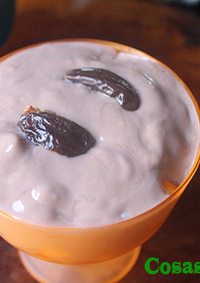 Una foto de Boniato con yogurt de avellanas