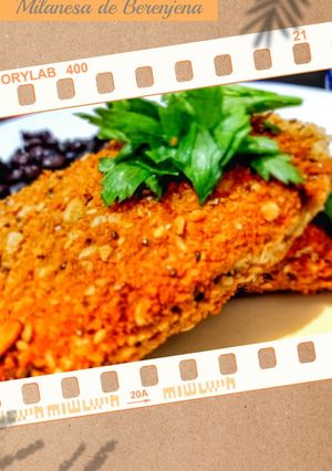 Una foto de Milanesa de berenjena 🍆