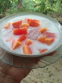 Foto resep Es Santan Pepaya (Kalikih Santan)