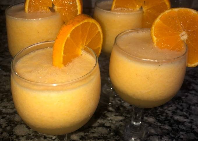 Licuado de naranja y durazno ??☂️ Receta de graciela_gauna.?- Cookpad