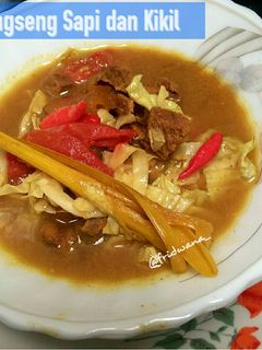 Foto resep Tongseng Daging Sapi dan Kikil (dengan susu tanpa santan)