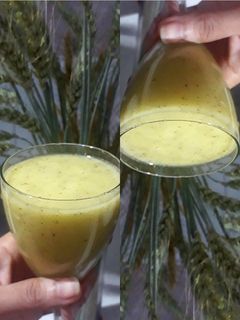 عکسی از دستور اسموتی سیب و کیوی