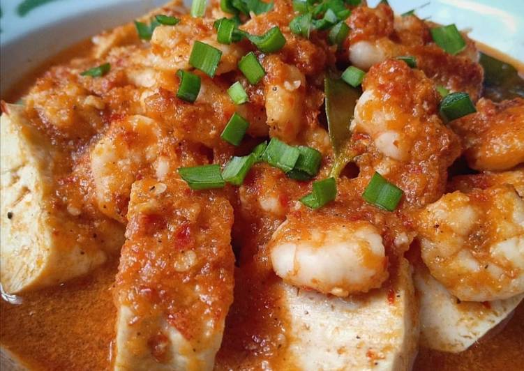 Recipe: Yummy Udang tahu saus padang 368kkal