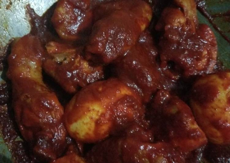 Resep Ayam masak habang/merah yang Enak Banget