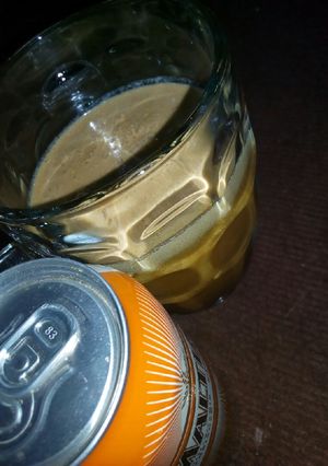 A picture of Maltina and milk.