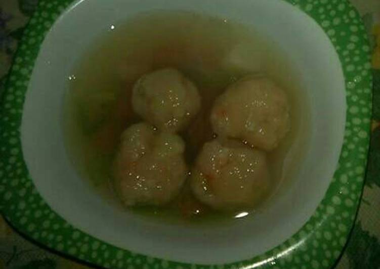 Bakso udang (menu anak usia 2 tahun ke atas😉👌