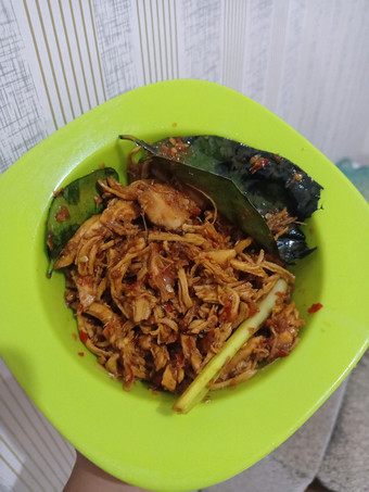 Cara Gampang Membuat Ayam suwir pedas manis Anti Gagal